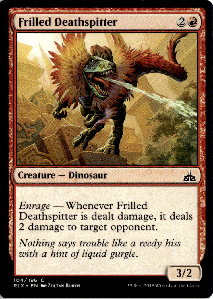 Frilled Deathspitter - Rivals of Ixalan #104 - Near Mint - Normal