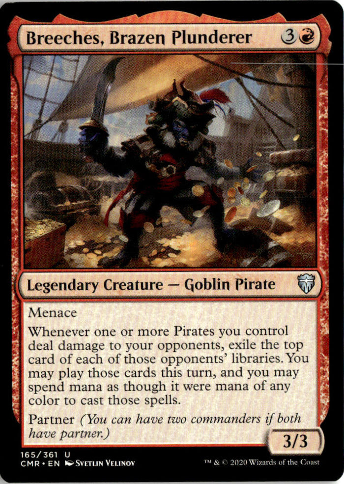 Breeches, Brazen Plunderer - Commander Legends #165 - Near Mint - Normal