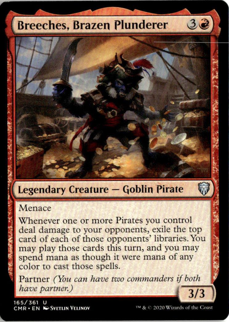 Breeches, Brazen Plunderer - Commander Legends #165 - Near Mint - Normal