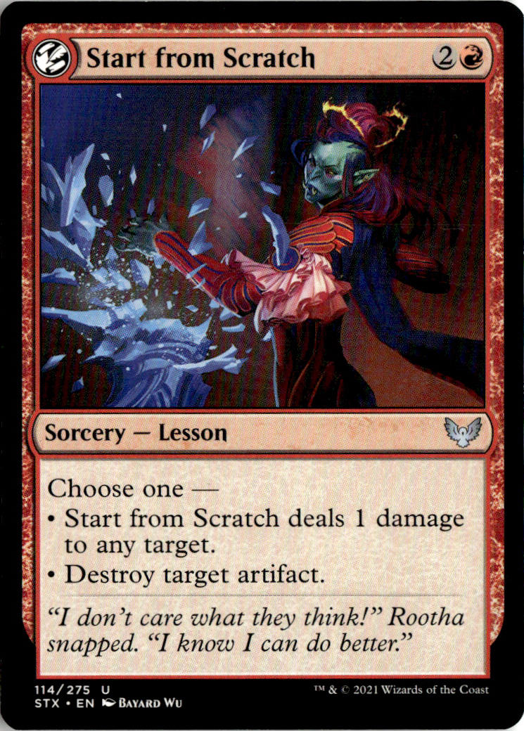 Start from Scratch - Strixhaven: School of Mages #114 - Near Mint - Normal