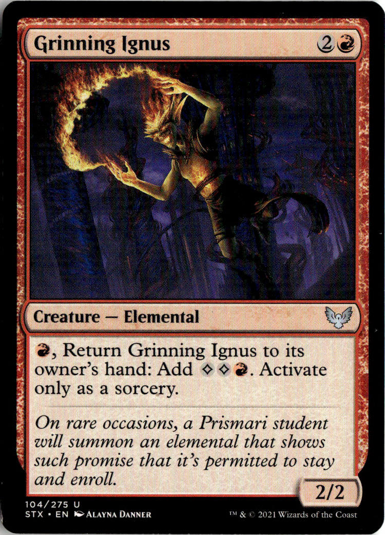 Grinning Ignus - Strixhaven: School of Mages #104 - Near Mint - Normal