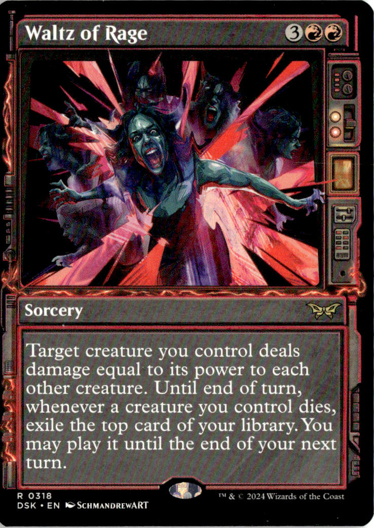 Waltz of Rage - Duskmourn: House of Horror #318 - Near Mint - Normal