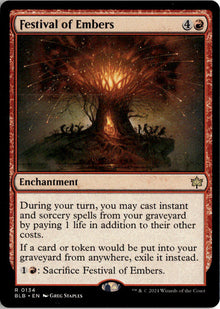 Festival of Embers - Bloomburrow #134 - Near Mint - Normal