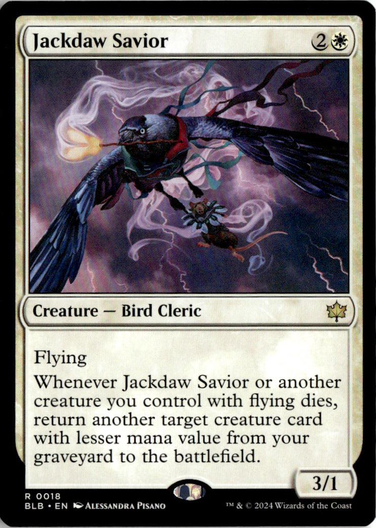 Jackdaw Savior - Bloomburrow #18 - Near Mint - Normal