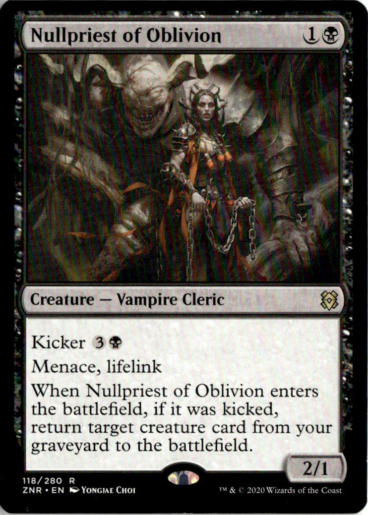 Nullpriest of Oblivion - Zendikar Rising #118 - Near Mint - Normal