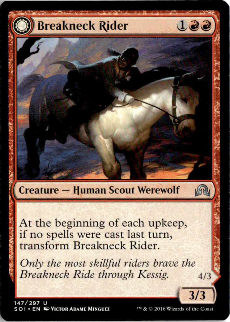 Breakneck Rider // Neck Breaker - Shadows over Innistrad #147 - Near Mint - Normal