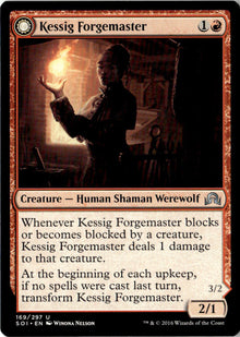 Kessig Forgemaster // Flameheart Werewolf - Shadows over Innistrad #169 - Near Mint - Normal