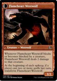 Kessig Forgemaster // Flameheart Werewolf - Shadows over Innistrad #169 - Near Mint - Normal