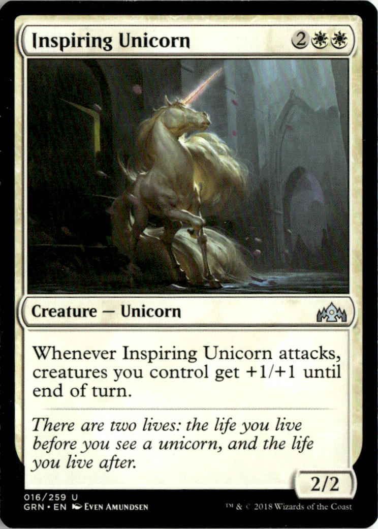 Inspiring Unicorn - Guilds of Ravnica #16 - Near Mint - Normal