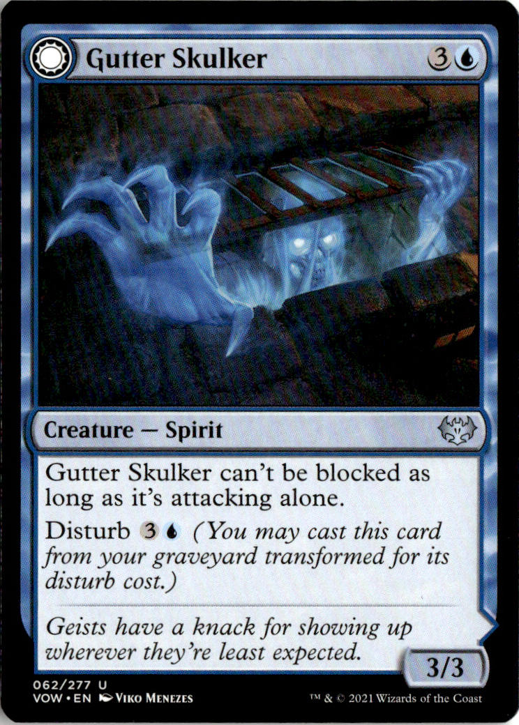Gutter Skulker // Gutter Shortcut - Innistrad: Crimson Vow #62 - Near Mint - Normal