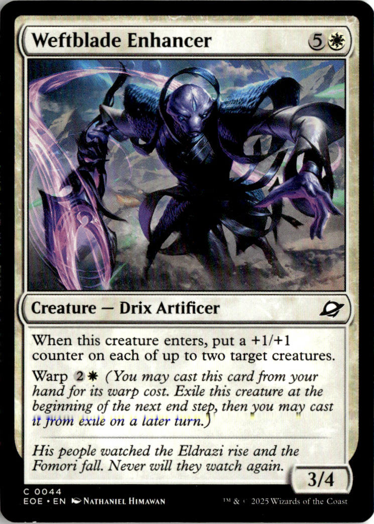 Weftblade Enhancer - Edge of Eternities #44 - Near Mint - Normal