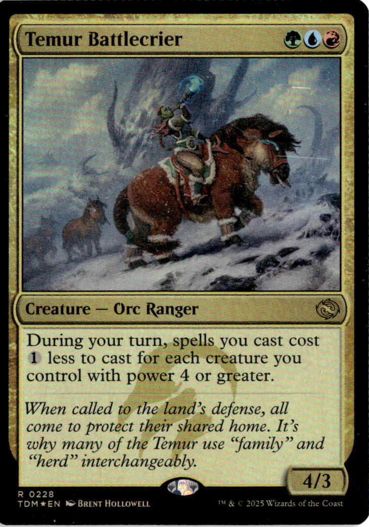 Temur Battlecrier - Tarkir: Dragonstorm #228 - Near Mint - Holofoil