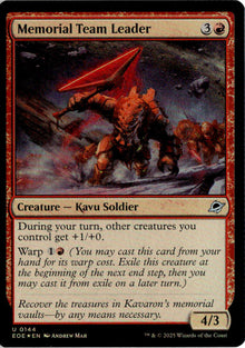 Memorial Team Leader - Edge of Eternities #144 - Near Mint - Holofoil