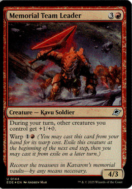 Memorial Team Leader - Edge of Eternities #144 - Near Mint - Holofoil