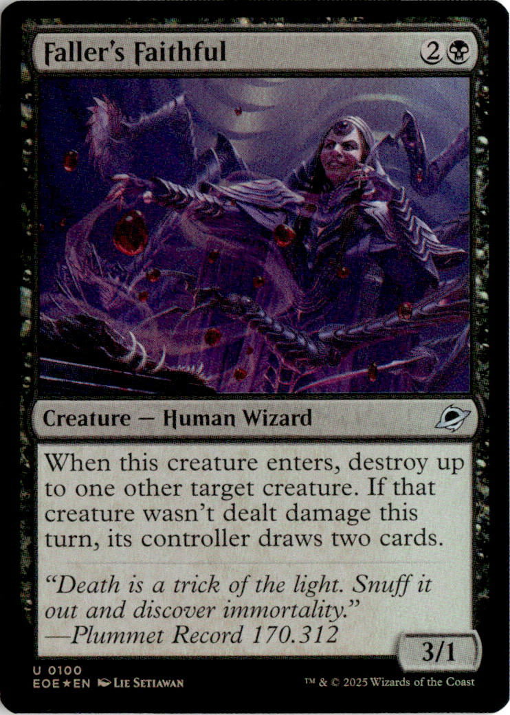 Faller's Faithful - Edge of Eternities #100 - Near Mint - Holofoil