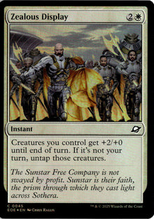 Zealous Display - Edge of Eternities #45 - Near Mint - Holofoil