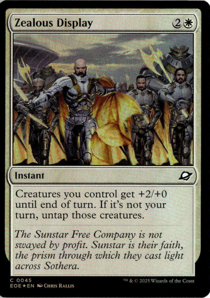 Zealous Display - Edge of Eternities #45 - Near Mint - Holofoil