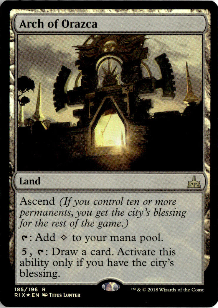 Arch of Orazca - Rivals of Ixalan #185 - Near Mint - Holofoil