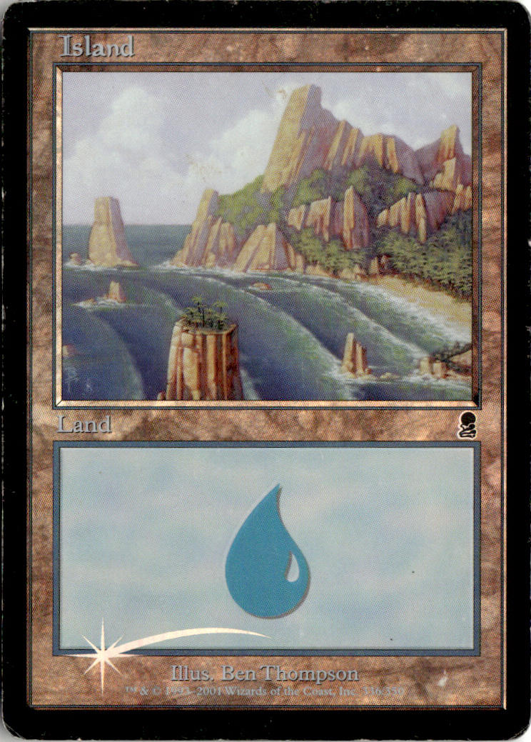 Island - Odyssey #336 - Near Mint - Holofoil