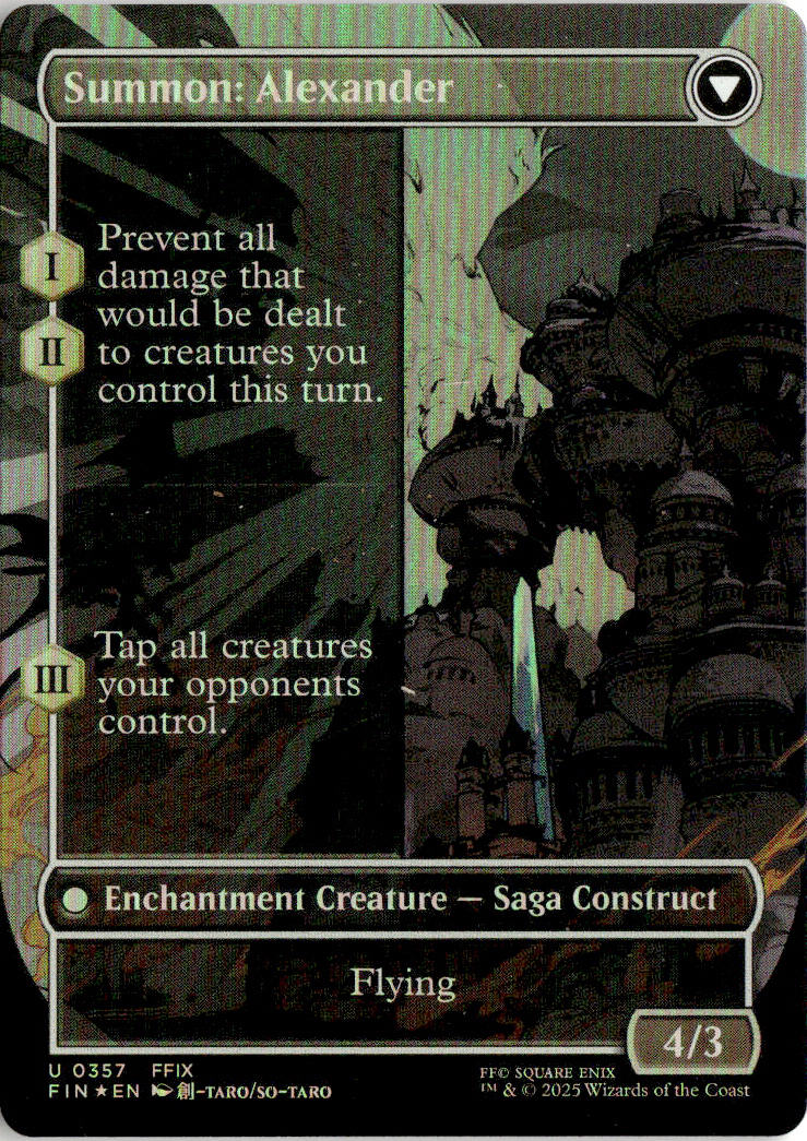 Crystal Fragments // Summon: Alexander - Final Fantasy #357 - Near Mint - Holofoil