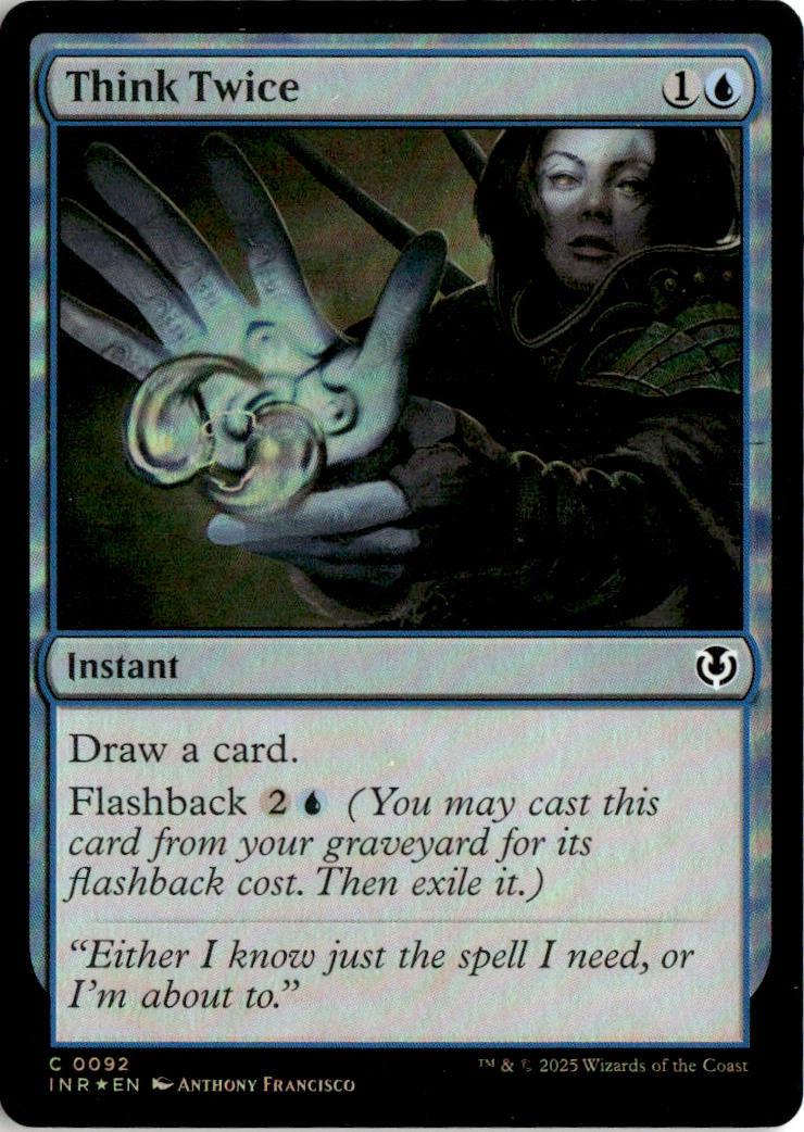 Think Twice - Innistrad Remastered #92 - Near Mint - Holofoil