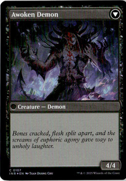 Ecstatic Awakener // Awoken Demon - Innistrad Remastered #107 - Near Mint - Holofoil