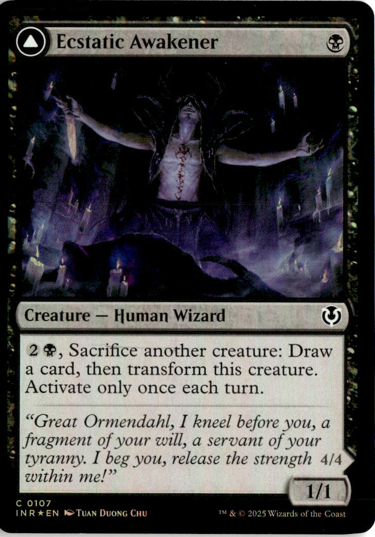Ecstatic Awakener // Awoken Demon - Innistrad Remastered #107 - Near Mint - Holofoil