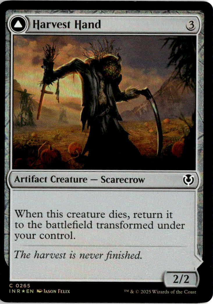 Harvest Hand // Scrounged Scythe - Innistrad Remastered #265 - Near Mint - Holofoil