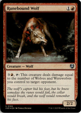 Runebound Wolf - Innistrad Remastered #168 - Near Mint - Holofoil
