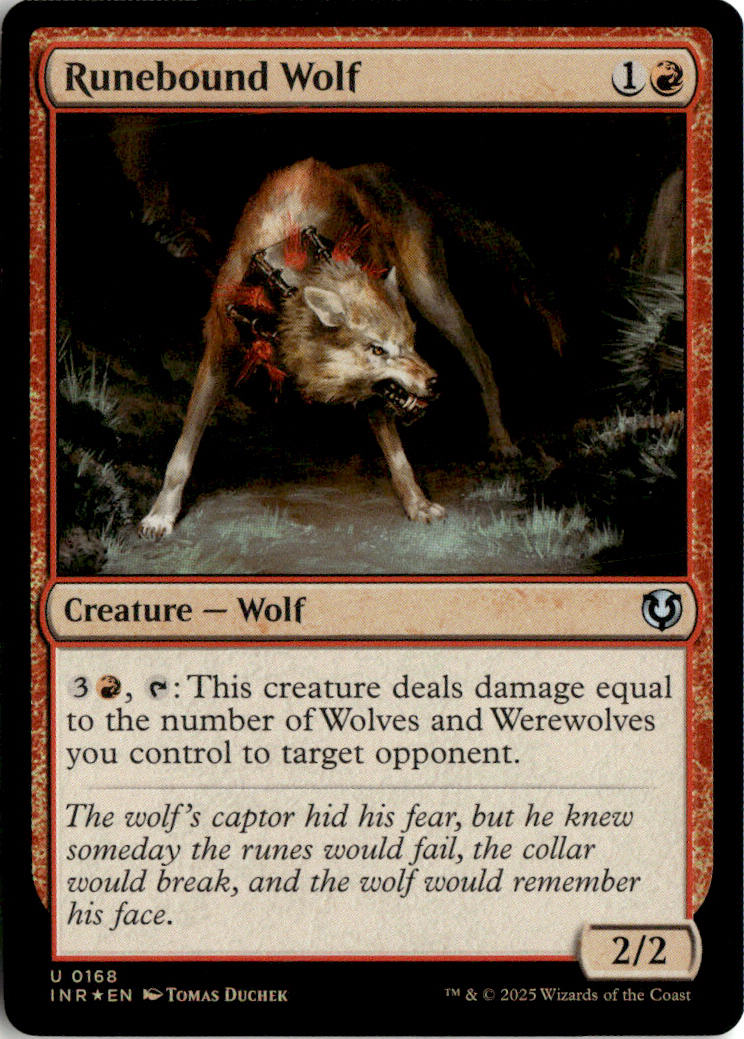 Runebound Wolf - Innistrad Remastered #168 - Near Mint - Holofoil