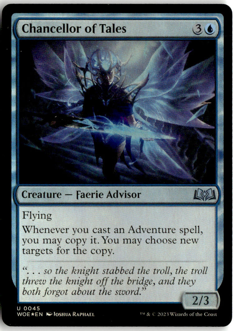 Chancellor of Tales - Wilds of Eldraine #45 - Near Mint - Holofoil