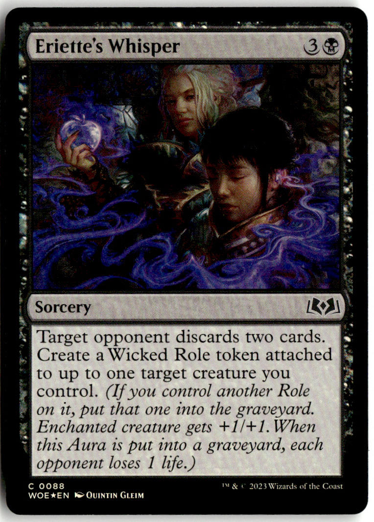 Eriette's Whisper - Wilds of Eldraine #88 - Near Mint - Holofoil