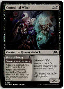 Conceited Witch // Price of Beauty - Wilds of Eldraine #84 - Near Mint - Holofoil