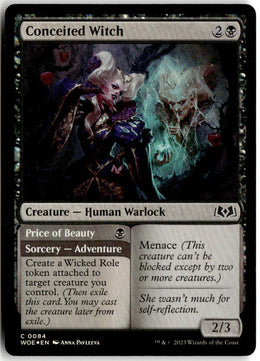 Conceited Witch // Price of Beauty - Wilds of Eldraine #84 - Near Mint - Holofoil