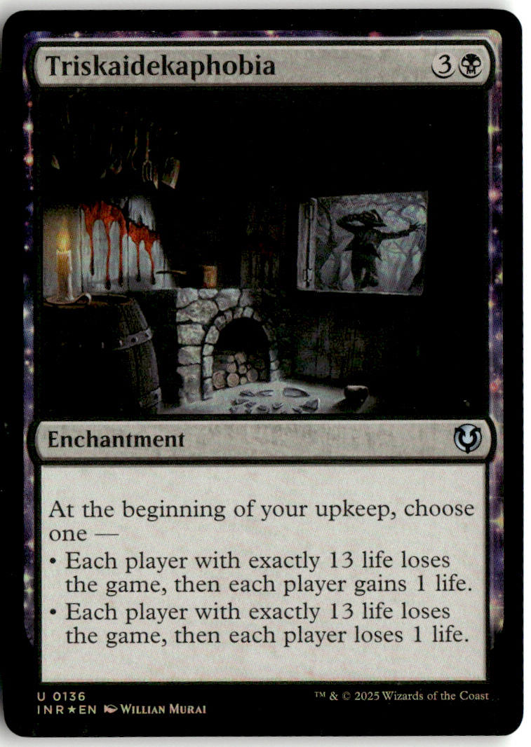Triskaidekaphobia - Innistrad Remastered #136 - Near Mint - Holofoil