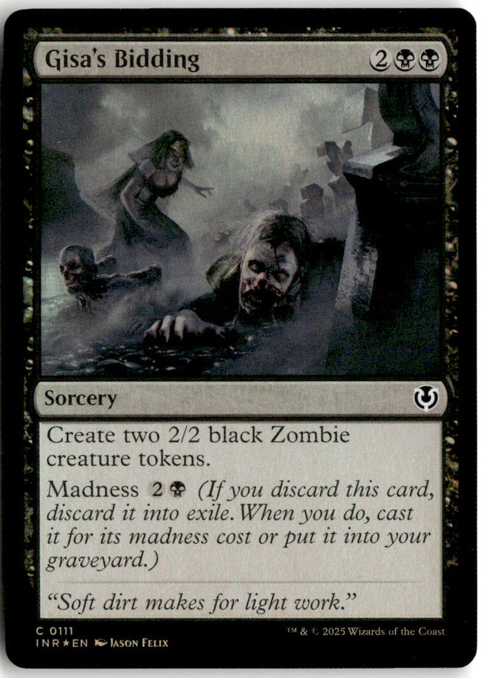 Gisa's Bidding - Innistrad Remastered #111 - Near Mint - Holofoil