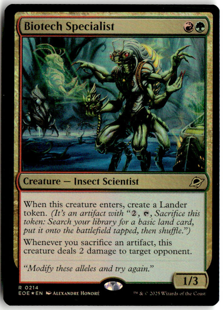 Biotech Specialist - Edge of Eternities #214 - Near Mint - Holofoil