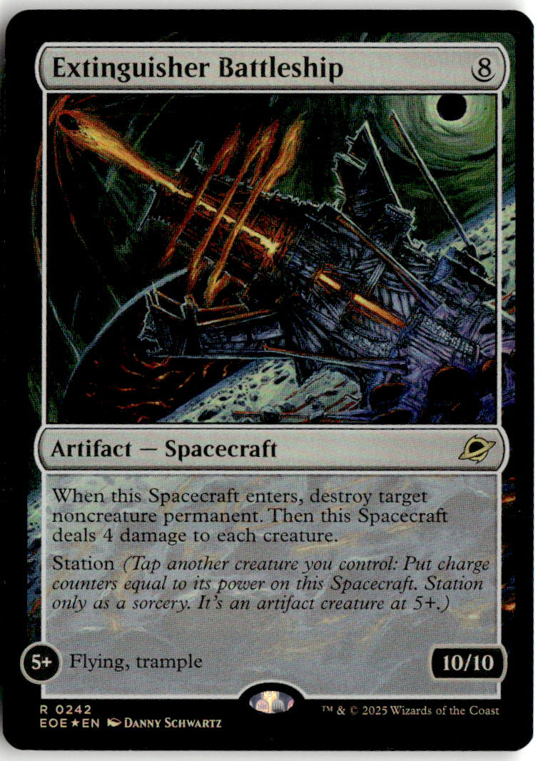 Extinguisher Battleship - Edge of Eternities #242 - Near Mint - Holofoil