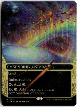 Cascading Cataracts - Edge of Eternities: Stellar Sights #95 - Near Mint - Holofoil