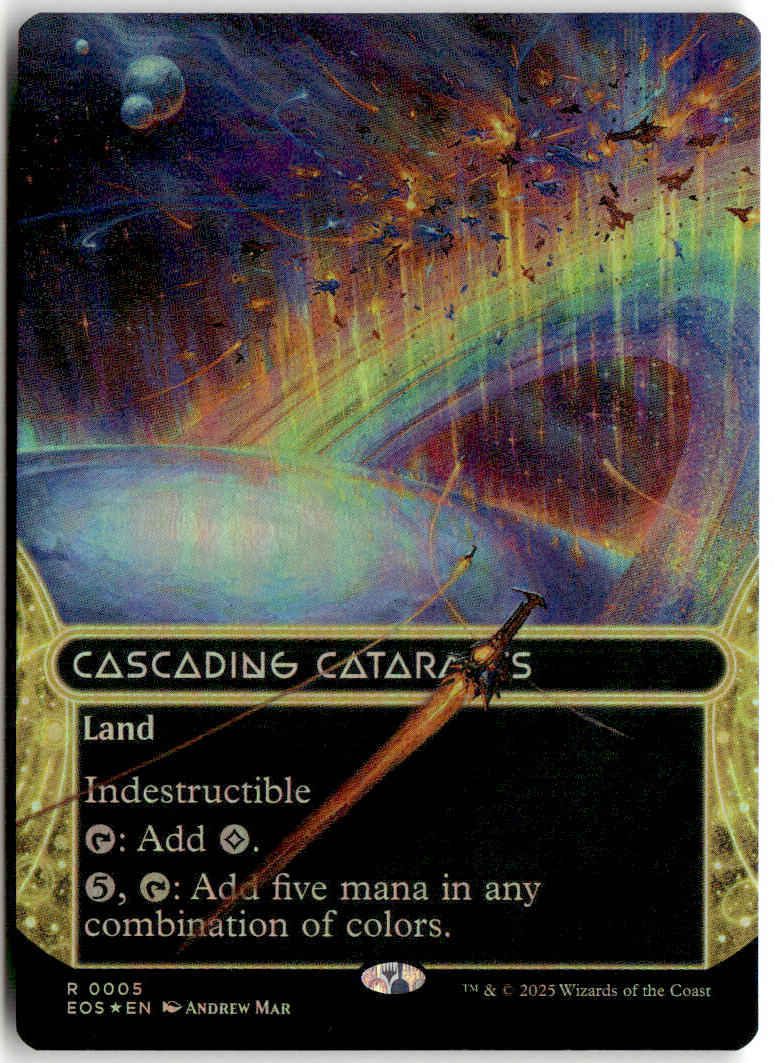Cascading Cataracts - Edge of Eternities: Stellar Sights #95 - Near Mint - Holofoil
