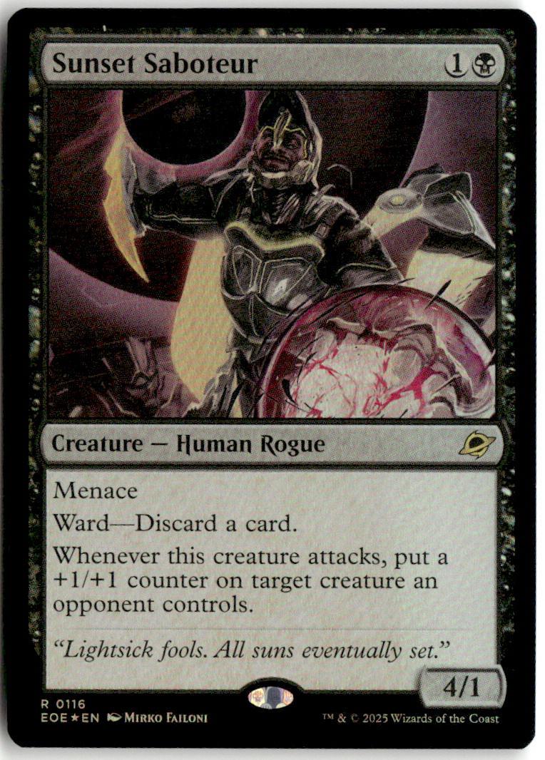 Sunset Saboteur - Edge of Eternities #116 - Near Mint - Holofoil