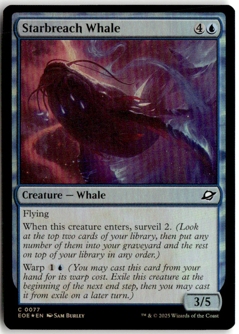 Starbreach Whale - Edge of Eternities #77 - Near Mint - Holofoil