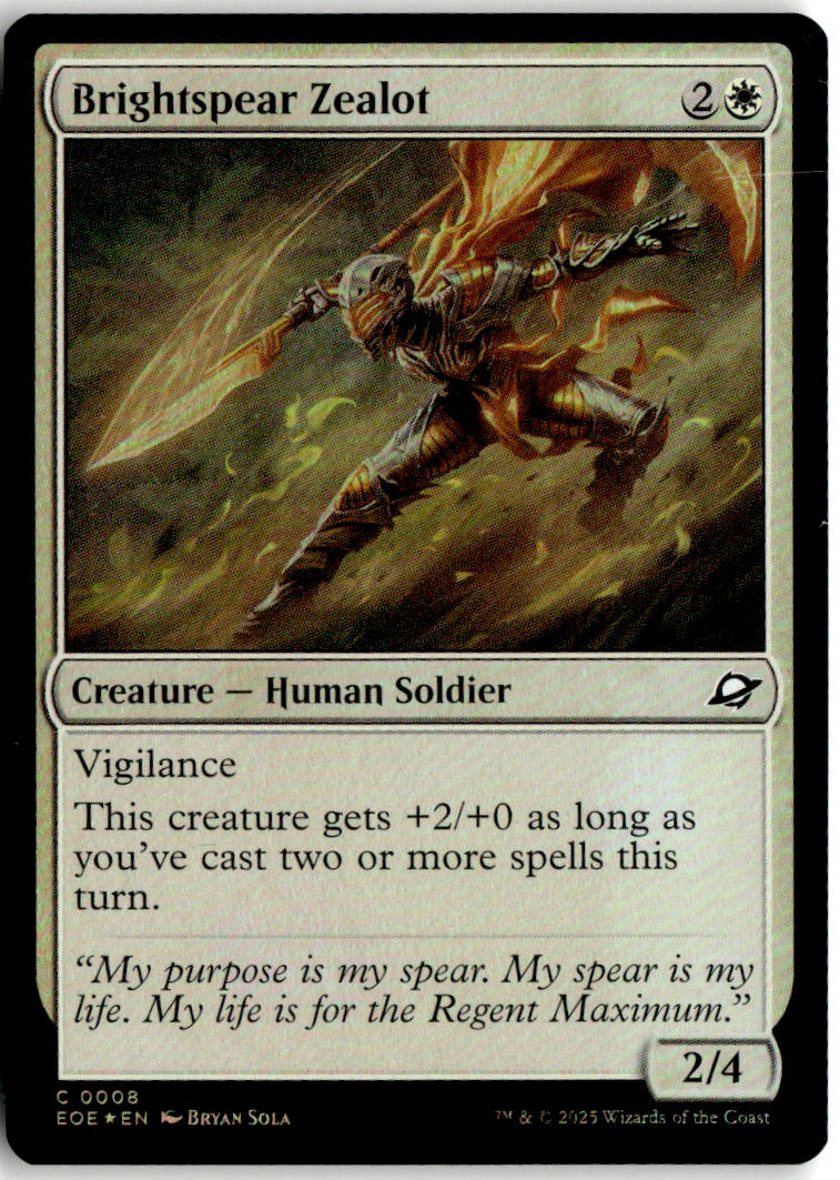 Brightspear Zealot - Edge of Eternities #8 - Near Mint - Holofoil