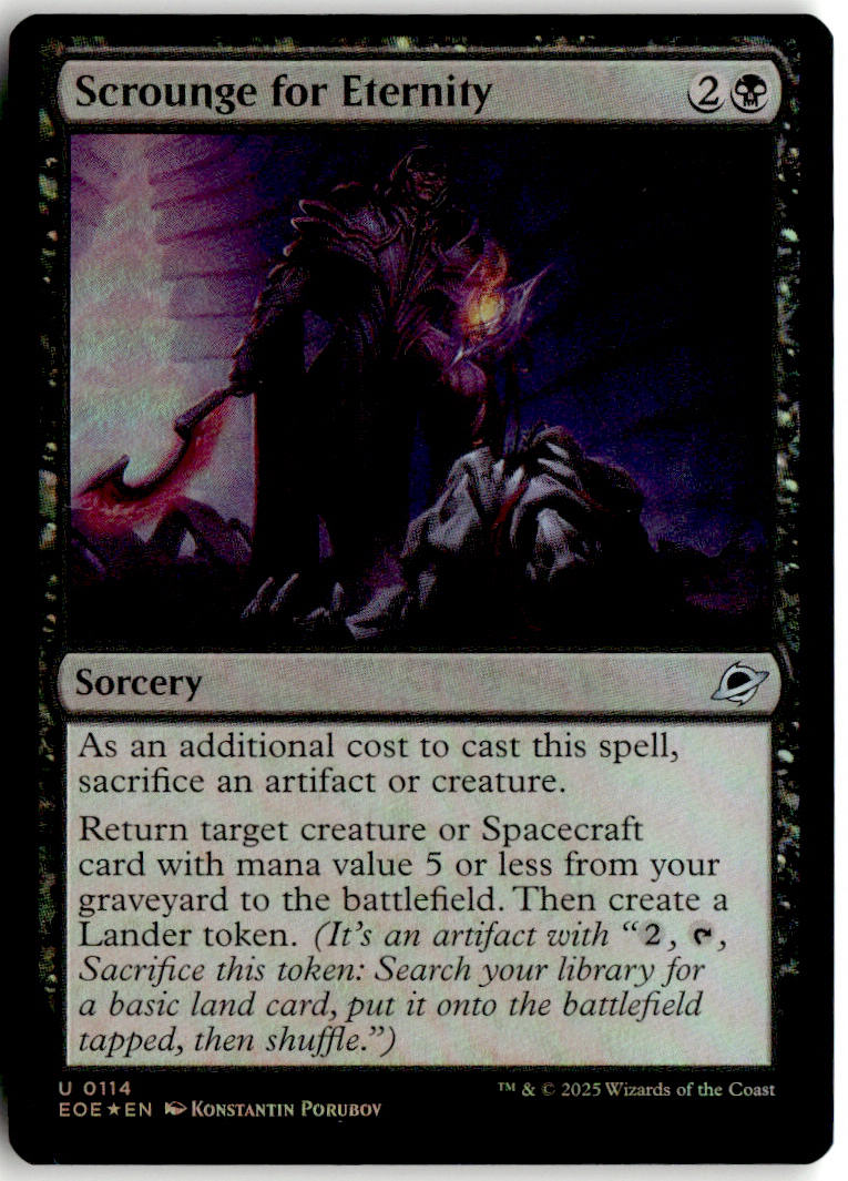 Scrounge for Eternity - Edge of Eternities #114 - Near Mint - Holofoil