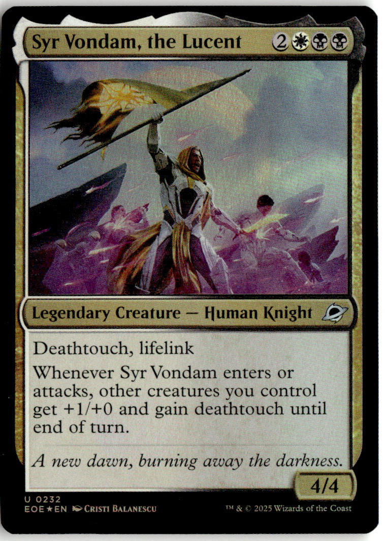 Syr Vondam, the Lucent - Edge of Eternities #232 - Near Mint - Holofoil
