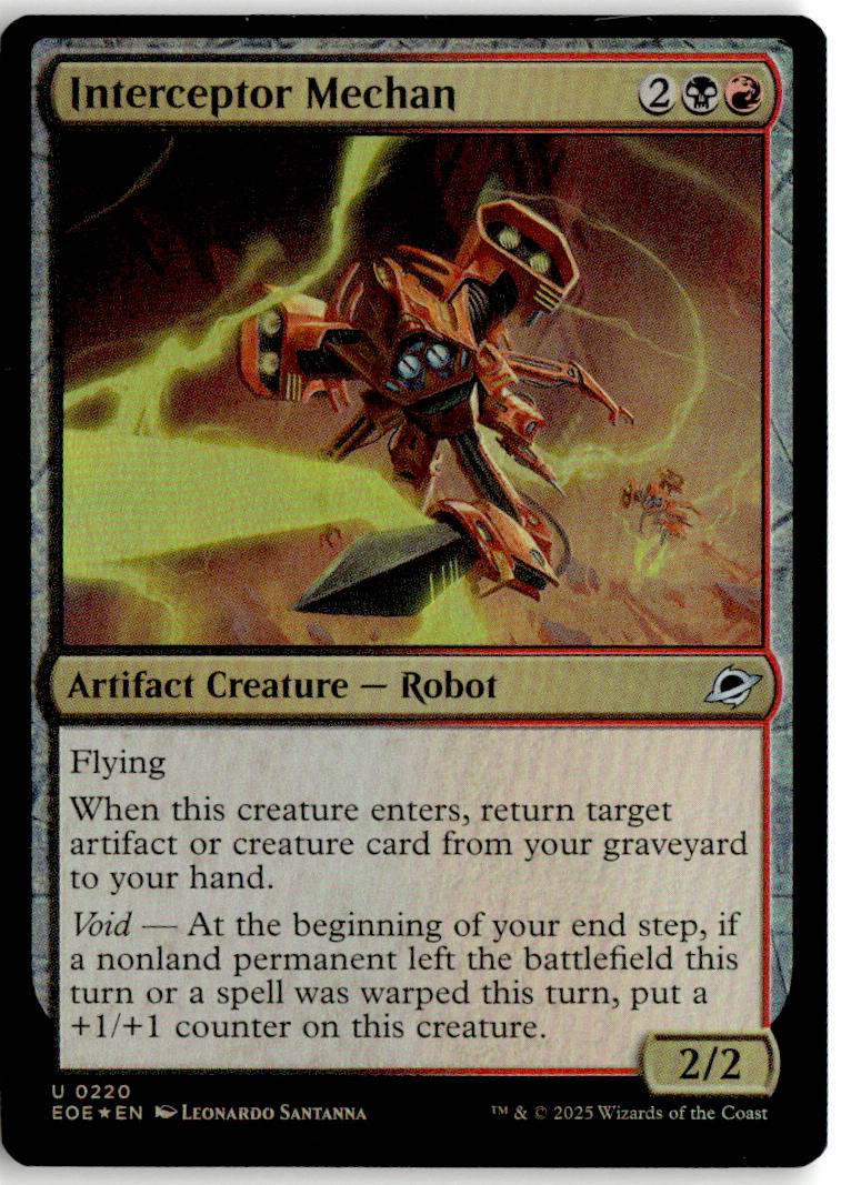 Interceptor Mechan - Edge of Eternities #220 - Near Mint - Holofoil