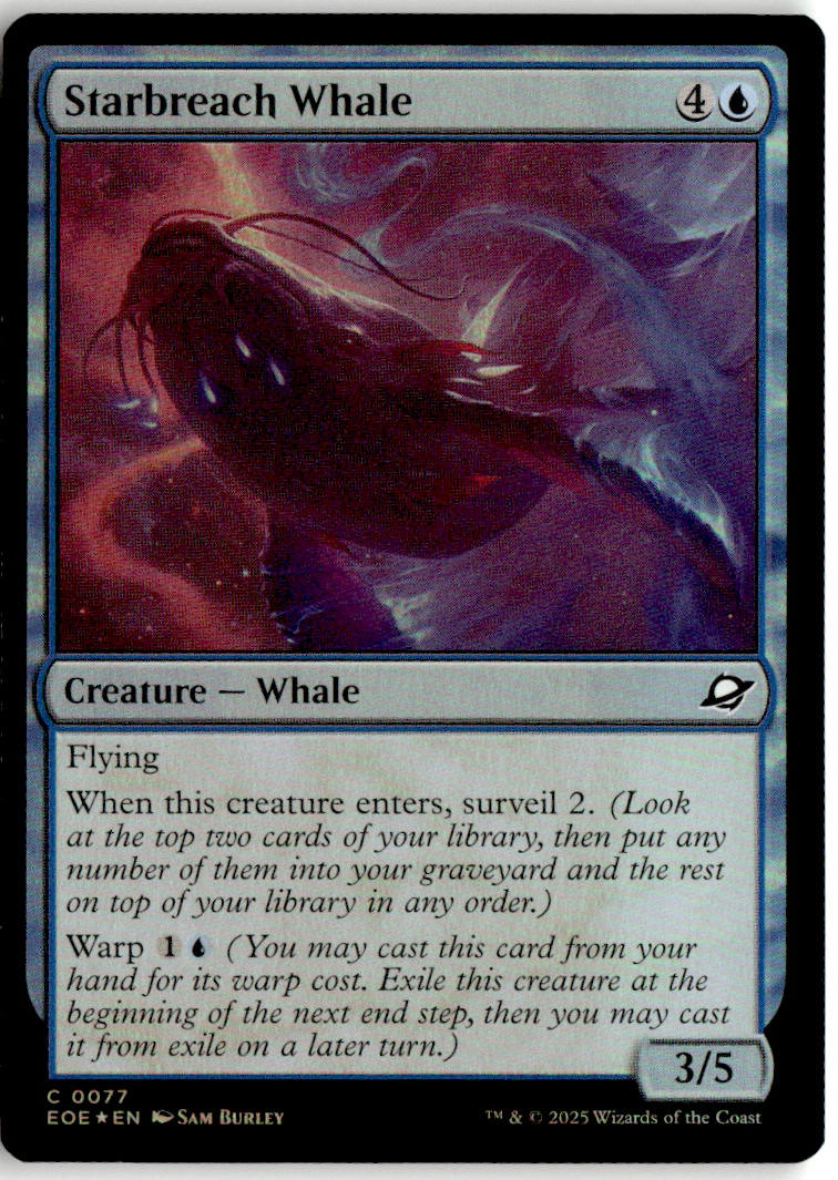 Starbreach Whale - Edge of Eternities #77 - Near Mint - Holofoil