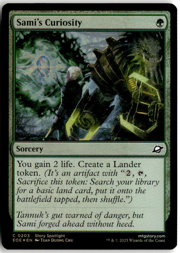 Sami's Curiosity - Edge of Eternities #203 - Near Mint - Holofoil
