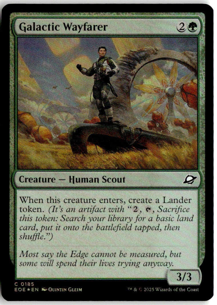 Galactic Wayfarer - Edge of Eternities #185 - Near Mint - Holofoil