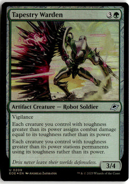 Tapestry Warden - Edge of Eternities #209 - Near Mint - Holofoil